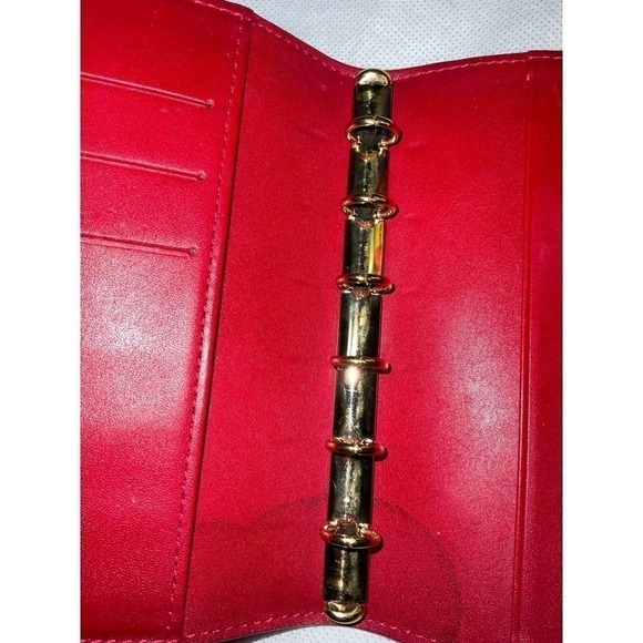 Louis Vuitton Red Vernis Leather Small Ring Agenda Cover - Picture 12 of 16